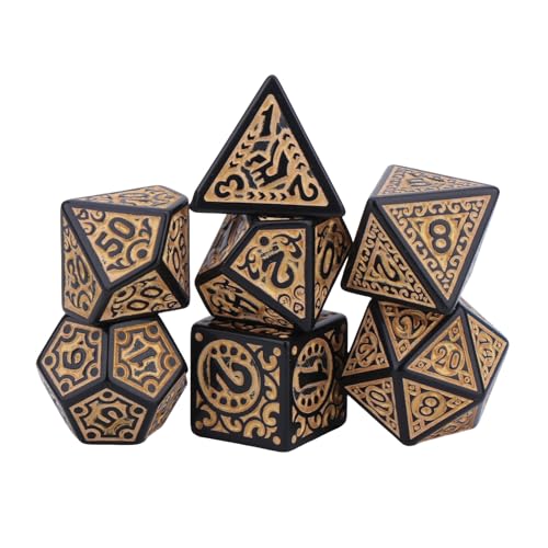 Csnbfiop 7Pcs Verschiedene Anzahl Von Gesicht Acryl Würfel Desktops Spiel Requisiten Pädagogisches Spielzeug Polyedrische Mehrere Seite Digitale Würfel von Csnbfiop