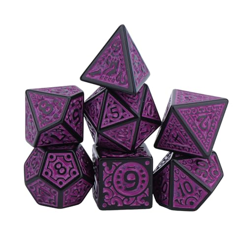 Csnbfiop 7Pcs Verschiedene Anzahl Von Gesicht Acryl Würfel Desktops Spiel Requisiten Pädagogisches Spielzeug Polyedrische Mehrere Seite Digitale Würfel von Csnbfiop