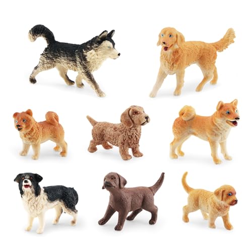 Csnbfiop 8PCS Hundefiguren Spielset Detaillierte Kunststoff Welpen Figuren Kuchen Geburtstagsgeschenk Für Kinder Csnbfiop 8PCS Hundefiguren Spielset Detaillierte Kunststoff Welpen Figuren Kuchen Geburtstagsgeschenk Für Kinder von Csnbfiop