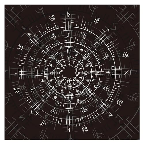 Csnbfiop Quadratisches Flanell Tarot Tuch Brettspiel Pad Astrologische Orakel Pad Tischdecke Kartenmatte Wahrsagerei Tischdecke von Csnbfiop