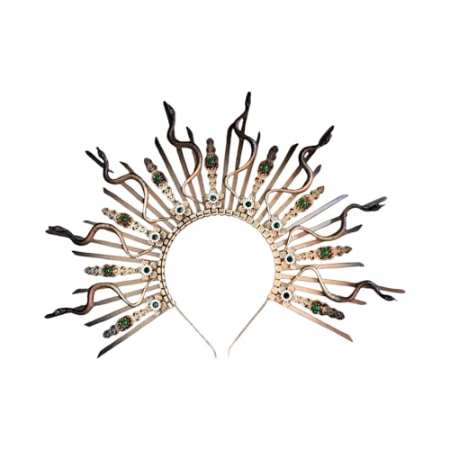 Csnbfiop Schlangenkopf Kronen Kopfschmuck Mythologie Haarschmuck Einzigartiges Schlangen Stirnband Geschenk Für Frauen Und Mädchen Modeliebhaber Csnbfiop Schlangenkopf Kronen Kopfschmuck Mythologie Haarschmuck Einzigartiges Schlangen Stirnband Geschenk Für Frauen Und Mädchen Modeliebhaber von Csnbfiop