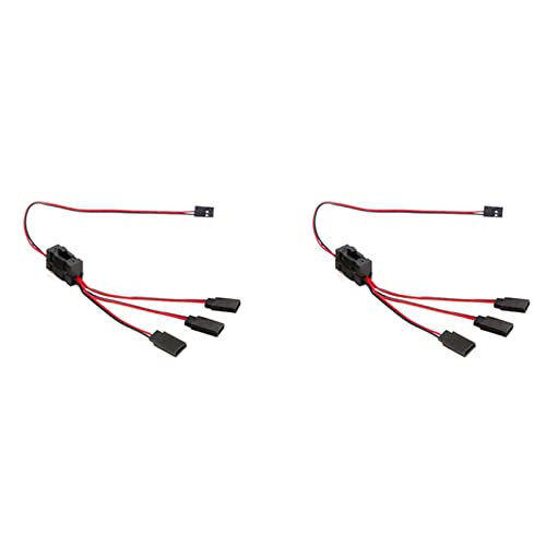 Ctwezoikmt 2PCS RC Servo 1 3 Y Drahtkabel LED Lichtsteuerung Netzschalter für JR Futaba RC Modell Ctwezoikmt 2PCS RC Servo 1 3 Y Drahtkabel LED Lichtsteuerung Netzschalter für JR Futaba RC Modell von Ctwezoikmt