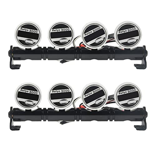 Ctwezoikmt 2Stck 92,5 mm Multi Funktionales Helles LED Licht Lampen Leiste für 1/10 RC Crawler für -4 TRX4 SCX10 4 LED Ctwezoikmt 2Stck 92,5 mm Multi Funktionales Helles LED Licht Lampen Leiste für 1/10 RC Crawler für -4 TRX4 SCX10 4 LED von Ctwezoikmt