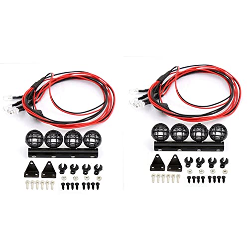 Ctwezoikmt 2X RC Car LED Dachleuchte Lichtleiste für 1/18 1/24 RC Truck Car Upgrade Teile Zubehör, 4 LED Ctwezoikmt 2X RC Car LED Dachleuchte Lichtleiste für 1/18 1/24 RC Truck Car Upgrade Teile Zubehör, 4 LED von Ctwezoikmt