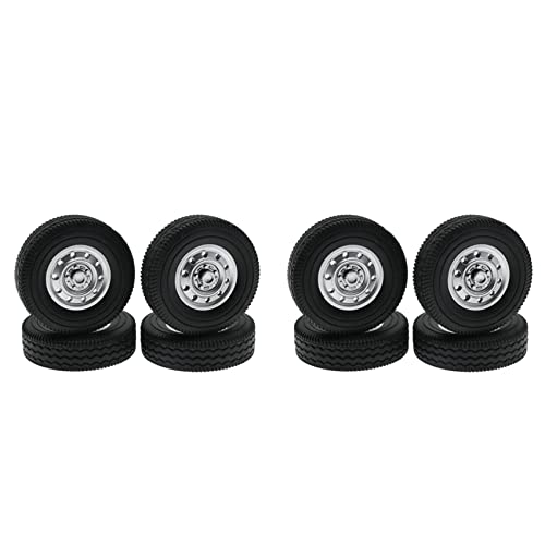 Ctwezoikmt 8 Stück Gummi Reifen Reifen für D12 Mini 1/16 RC Truck Auto Teile Zubehör von Ctwezoikmt