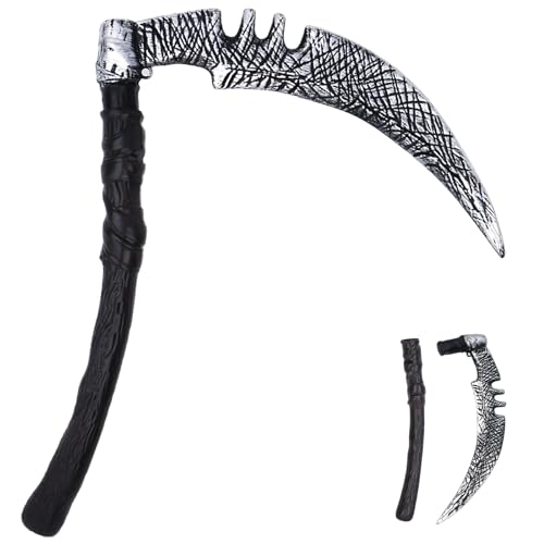 Ctxtqtdt Sense Halloween 35cm, Grim Reaper Halloween Sichel, Halloween Waffen, Kunststoff Sense Requisite Wiederverwendbar für Halloween Karneval Kostüm Party Cosplay Ctxtqtdt Sense Halloween 35cm, Grim Reaper Halloween Sichel, Halloween Waffen, Kunststoff Sense Requisite Wiederverwendbar für Halloween Karneval Kostüm Party Cosplay von Ctxtqtdt