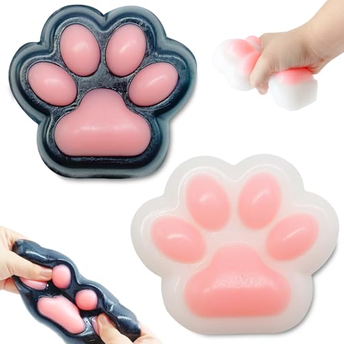 Cuackamily 2 Stück Squishy Taba Squishy Squishy Pfote Cat Paw Riesige Katzenpfoten Squishy Toy, Squishy Cat Paw, Squishy Katze Pfote, Anti Stress Sensory Fidget Toys für Erwachsene und Kinder Cuackamily 2 Stück Squishy Taba Squishy Squishy Pfote Cat Paw Riesige Katzenpfoten Squishy Toy, Squishy Cat Paw, Squishy Katze Pfote, Anti Stress Sensory Fidget Toys für Erwachsene und Kinder von Cuackamily