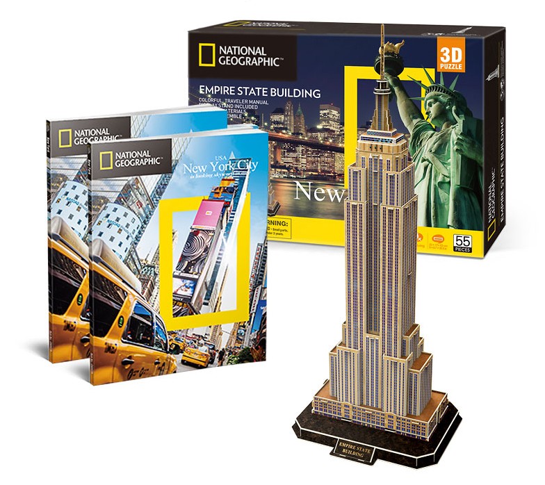 Cubic Fun 3D Puzzle - Empire State Building - Schwierigkeit: 6/8 66 Teile Puzzle Cubic-Fun-DS0977h von Cubic Fun