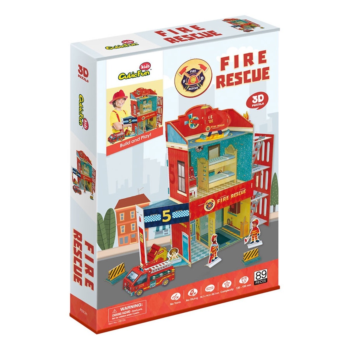 Cubic Fun 3D Puzzle - Fire Rescue 89 Teile Puzzle Cubic-Fun-P813H von Cubic Fun