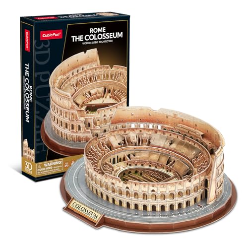 CubicFun 3D Kolosseum Puzzle, Italien Architekturmodell Puzzle, Baukasten, Geschenk für 10+, 163 Teile von CubicFun