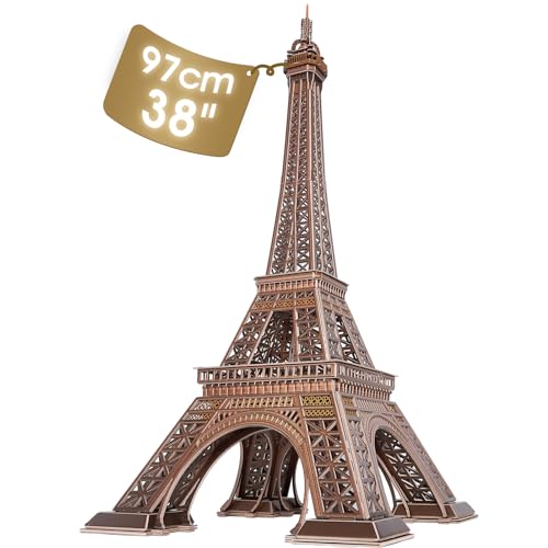 Cubicfun 3D Puzzle Paris Eiffelturm - Große Version, Baukasten, Architekturmodelle, Geschenk für Kinder und Erwachsene, 314 Teile von CubicFun