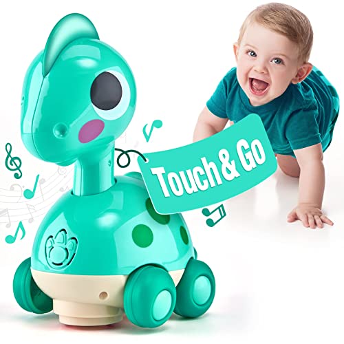 CubicFun Baby Musik Spielzeug Dinosaurier für 6-12-18 Monate, Kriechendes und Singendes Musikalisches Babyspielzeug für Kleinkinder für 6-12 Monate Junge Mädchen von CubicFun