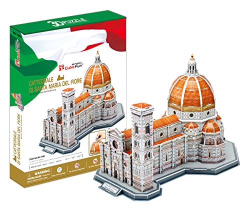 CubicFun mc188h – 3D Puzzle Kathedrale von Santa Maria in Blume – Florenz – Italien von CubicFun