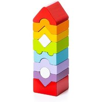 Holzstapelturm LD-10 medium mehrfarbig Holzstapelturm LD-10 medium mehrfarbig von Cubika Company Spolka Z