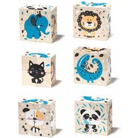 Holzklötzchen-Set Tiere von Cubika