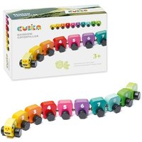 Holzzug Regenbogenraupe mit Magneten 10 Teile Holzzug Regenbogenraupe mit Magneten 10 Teile von Cubika