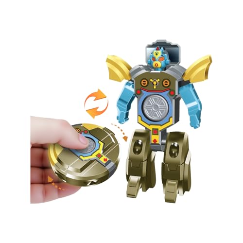 2 In 1 Transformable Roboter Fidget Spinner Spielzeug | Sensorisches Stressabbau Verformbares Mini Roboter Spielzeug Für Kinder & Erwachsene | Reisespielzeug Cooles Handspinner Für Junge/Mädchen Ab 3+ von CudTrove