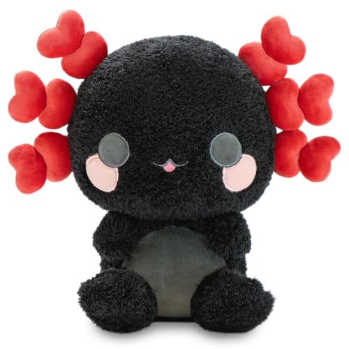 Cuddle Barn PlushGoals - Nola The Nocturnal Axolotl | Super Soft Cute Kawaii Goth Collectible Stuffed Animal Plush, 25,4 cm von Cuddle Barn