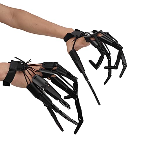 Halloween Knöchel, Knöchel Skeletthände, gruselige und Flexible Skelettkrallen Hände für eine Party im Freien (Schwarz) von Cufaee