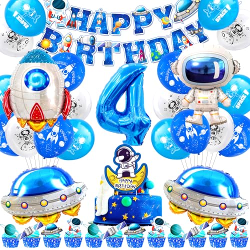 Astronaut Geburtstagsdeko 4 Jahre,Weltraum Kindergeburtstag Deko,51 Pcs Astronauten Luftballons,Rakete Raumschiff Ballons,Space Party Dekoration,Weltraum Geburtstag Kit fur Jungen Mädchen Astronaut Geburtstagsdeko 4 Jahre,Weltraum Kindergeburtstag Deko,51 Pcs Astronauten Luftballons,Rakete Raumschiff Ballons,Space Party Dekoration,Weltraum Geburtstag Kit fur Jungen Mädchen von Cuidongsheng