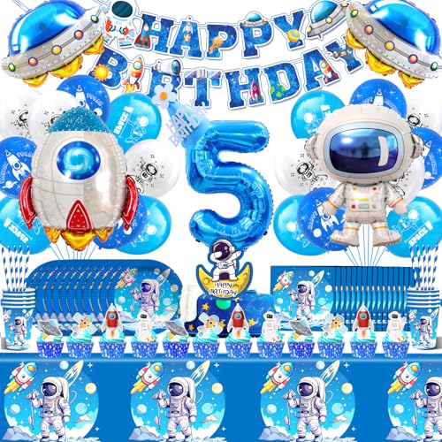 Astronaut Geburtstagsdeko Jungen Mädchen 5 Jahre,Weltraum Kindergeburtstag Deko 103 Pcs,Rakete Space Party Luftballons,Weltraum Ballons 5,Weltraum Partygeschirr Set mit Servietten Pappteller Astronaut Geburtstagsdeko Jungen Mädchen 5 Jahre,Weltraum Kindergeburtstag Deko 103 Pcs,Rakete Space Party Luftballons,Weltraum Ballons 5,Weltraum Partygeschirr Set mit Servietten Pappteller von Cuidongsheng