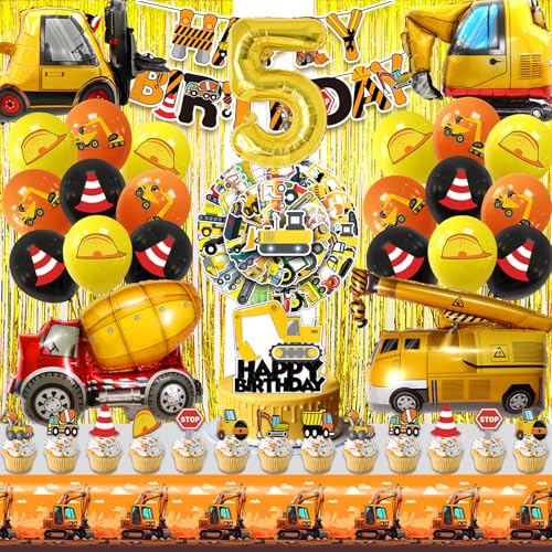 Bagger Geburtstag Deko 5 Jahre,Baustellen Luftballons Kindergeburtstag 109 Pcs,Baufahrzeuge Party Ballon Helium,Truck Folienballon Tortendeko für Jungen Mädchen Geburtstag,BAU Geburtstagsdeko Bagger Geburtstag Deko 5 Jahre,Baustellen Luftballons Kindergeburtstag 109 Pcs,Baufahrzeuge Party Ballon Helium,Truck Folienballon Tortendeko für Jungen Mädchen Geburtstag,BAU Geburtstagsdeko von Cuidongsheng