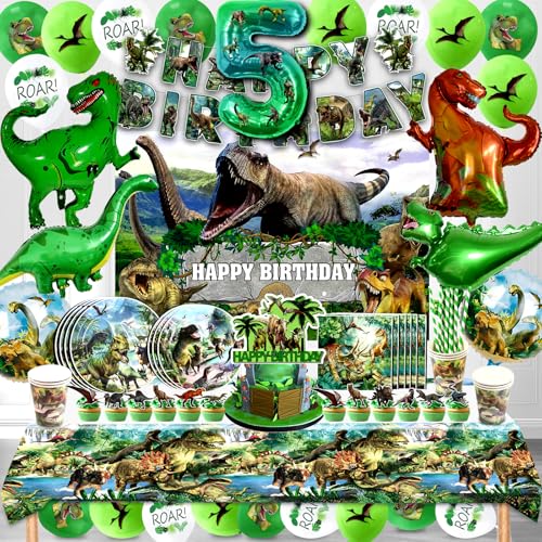 Dino Kindergeburtstag Deko 5 Jahre,Dinosaurier Geburtstag Luftballon 146 Pcs,Dino Party Deko Geburtstag Jungen Mädchen,Dino Kinder Partygeschirr Set,Dino Ballon Geburtstagdeko Kit Dino Kindergeburtstag Deko 5 Jahre,Dinosaurier Geburtstag Luftballon 146 Pcs,Dino Party Deko Geburtstag Jungen Mädchen,Dino Kinder Partygeschirr Set,Dino Ballon Geburtstagdeko Kit von Cuidongsheng