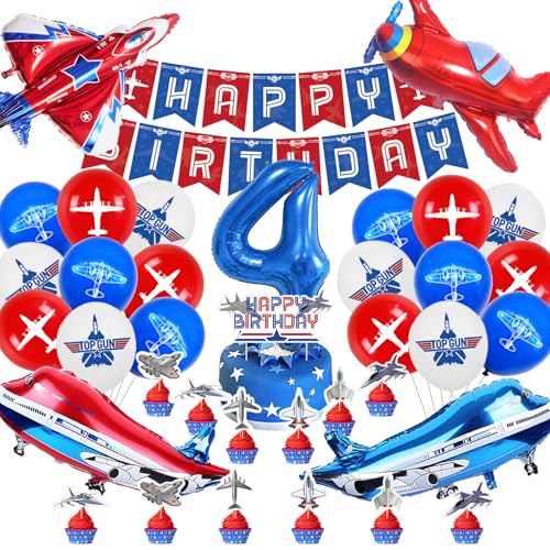 Flugzeug Deko Kindergeburtstag 4 Jahre,Flugzeug Party Luftballons 52 Stück,Flugzeug Ballon Helium,Flugzeug Thema Geburtstag Kit für Jungen Mädchen,Airplane Geburtstagsdeko mit Banner Tortendeko Flugzeug Deko Kindergeburtstag 4 Jahre,Flugzeug Party Luftballons 52 Stück,Flugzeug Ballon Helium,Flugzeug Thema Geburtstag Kit für Jungen Mädchen,Airplane Geburtstagsdeko mit Banner Tortendeko von Cuidongsheng