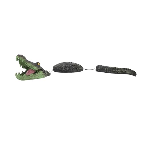 Cuifati Alligator Skulpturen Pfund Float, 3 Segment Schwimmendem Alligator Dekoi Robust für Garten von Cuifati