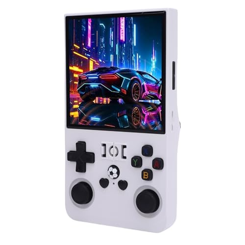 Cuifati R36S Max Retro Handheld Game Console, 4,0 Zoll 720x720 Auflösungs -HD -Display, über 18.000 Spiele, Tragbare Taschenbogenstütze Mehr Als 30 Emulatoren, Wihte (64G) von Cuifati