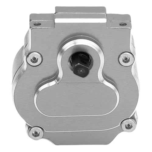 Cuifati RC Full Getriebe, CNC Aluminium Stopp Außergewöhnliche Festigkeit Niedriges Rauschen 24: 1 Komplettes Getriebe für 1/18 RC Crawler Upgrade -Teil (Grey) von Cuifati