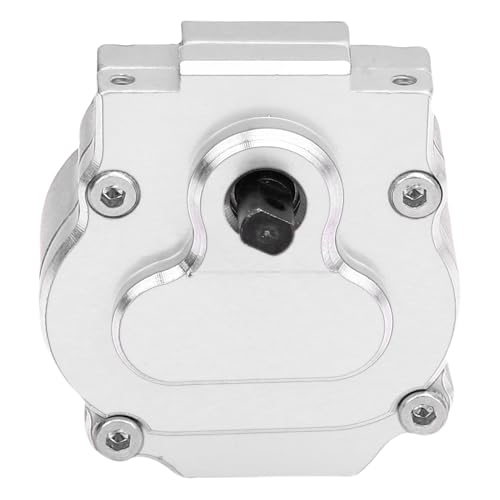 Cuifati RC Full Getriebe, CNC Aluminium Stopp Außergewöhnliche Festigkeit Niedriges Rauschen 24: 1 Komplettes Getriebe für 1/18 RC Crawler Upgrade -Teil (Silver) von Cuifati