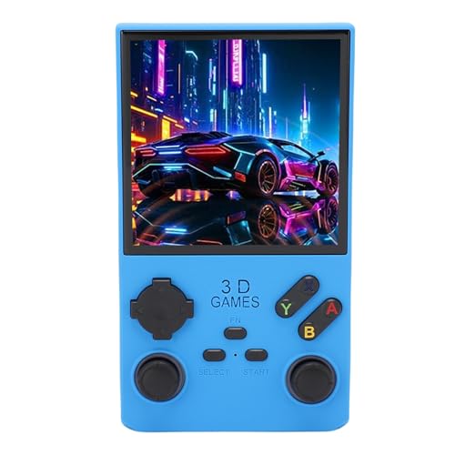 Cuifati Retro Handheld Game Console Tragbares Videospiel mit 256G Speicher 4,0 Zoll 720x720 Bildschirm Open Source -System für RK3326 Quad Core CPU 4000mAh Akku (Blue) von Cuifati