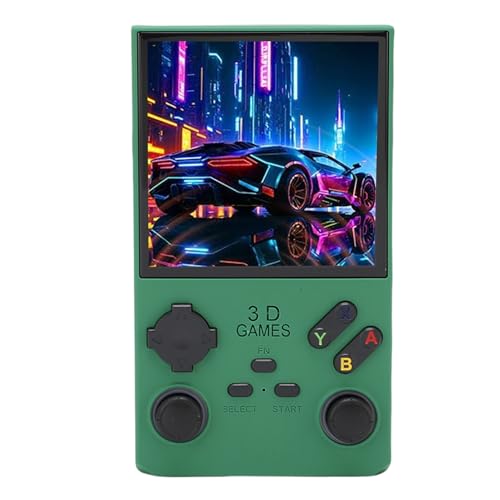 Cuifati Retro Handheld Game Console Tragbares Videospiel mit 256G Speicher 4,0 Zoll 720x720 Bildschirm Open Source -System für RK3326 Quad Core CPU 4000mAh Akku (dunkelgrün) von Cuifati