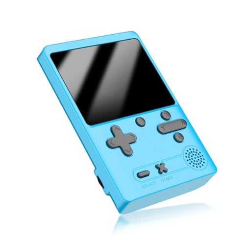 Cuifati Retro-Handheld-Spielekonsole, Tragbare 3-Zoll-Farbbildschirm-Videospielkonsole mit 500 Klassischen FC-Spielen, 800-mAh-Akku, Gameboy-Unterstützung für TV-Anschluss und 2 Spieler (Blau) von Cuifati