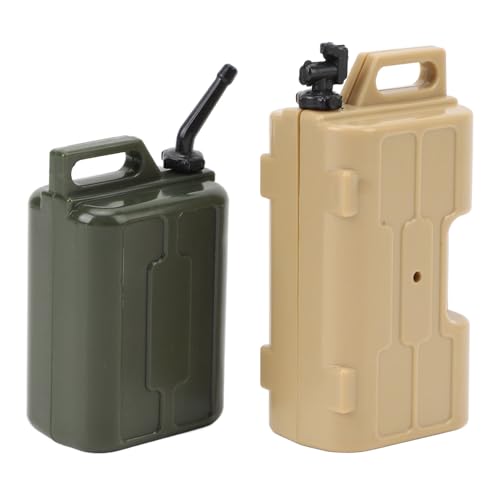 Culnflun 1/10 messen Kunststoffsimulation Gaskraftstoff Tank kann eine helle Farbe für SCX10 RC -Crawler einstellen und installieren (Amarillo+Verde) von Culnflun