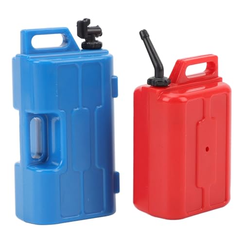 Culnflun 1/10 messen Kunststoffsimulation Gaskraftstoff Tank kann eine helle Farbe für SCX10 RC -Crawler einstellen und installieren (Rojo+Azul) von Culnflun
