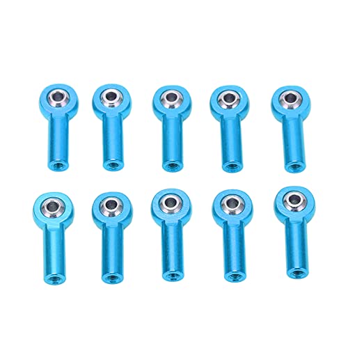 Culnflun 10PCS M3 26mm Aluminium Link Rod End Kugelgelenk Robuste Lange Lebensdauer Universal Fernbedienung Auto (Blue) von Culnflun