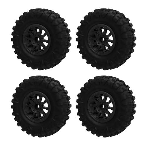 Culnflun 2.2 in RC Crawler -Reifen Nylon dreieckularer Hub RC -Auto Reifen Axial SCX10 90046 Redcat Gen8 hohe Traktionsdauer Ersatz für das Klettern (Black) von Culnflun