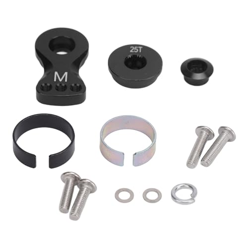 Culnflun 25T Servo Saver Einstellen Sie Aluminiumlegierung Universal Servo Arm Ersatz Effiziente Betriebsbedienungssteuerautos M 29,5 mm Länge (Black) von Culnflun