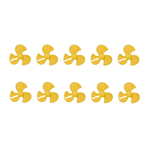 Culnflun 3 Blades Propeller ABS Turning Propeller Ersatz 50 mm DIY -Auto -Modellzubehör 10pcs für Fernbedienungsautos und Spielzeug eingestellt (Gelb) von Culnflun