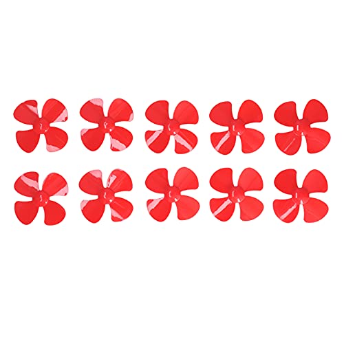 Culnflun 4 Blades Propeller 60 mm ABS Plastikboot Propeller Ersatz für DIY -Spielzeugzubehör Fernbedienung Autos Modell 10pcs Set Set (Rot) von Culnflun