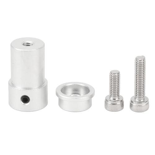 Culnflun 4mm Mounting Hub Universal Aluminum Alloy Motor Shaft Mounting Coupling Mount Robot Wheels Smooth Transmission Silver von Culnflun