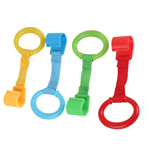 Culnflun 4pcs Stand Pull Rings Balance -Trainingsringe für Krippen Playpens tragbare Wärmeresist Nicht -ABS -Kunststoff -Stoff 19x9cm von Culnflun