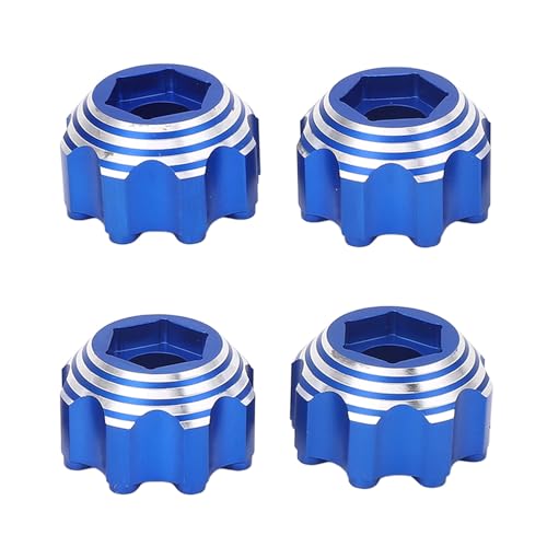 Culnflun 8x32 17mm Sechskantadapter Leichte Hochfestigkeitsleistung Secure Fit Einfache Installation für Elektroauto -LKW -Aluminiumlegierung 4pcs (Blau) von Culnflun