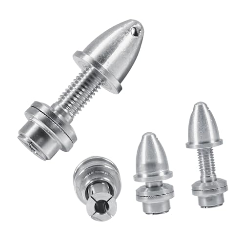 Culnflun Aluminium Bullet Propeller Adapterhalter Set 5pcs 5mm RC Motor Zubehör für Fernbedienungspflichten bürstenlose Motoren und Geschwindigkeitsregler hellgrau Culnflun Aluminium Bullet Propeller Adapterhalter Set 5pcs 5mm RC Motor Zubehör für Fernbedienungspflichten bürstenlose Motoren und Geschwindigkeitsregler hellgrau von Culnflun