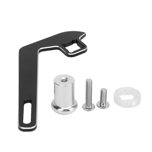 Culnflun Aluminium Legierung Einhand-Lenkrad-Controller-Kit Fernbedienung Rad für RC Transmitter Lenkrad (Black) von Culnflun