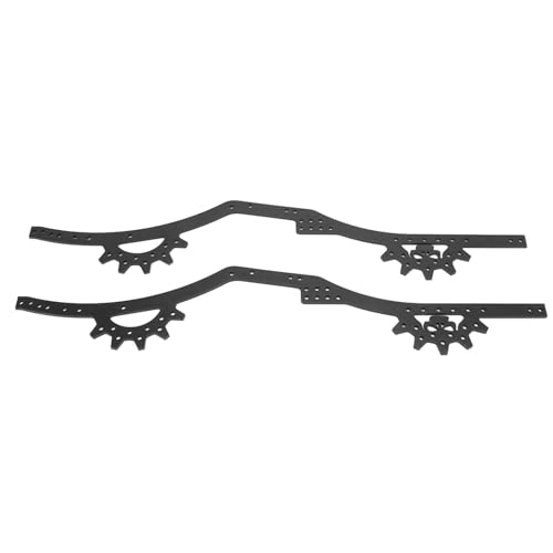 Culnflun Aluminiumlegierung Einstellbarer Radstand RC -Fahrgestellschienen für axiales SCX10 II 1/10 RC -Auto (Black) von Culnflun