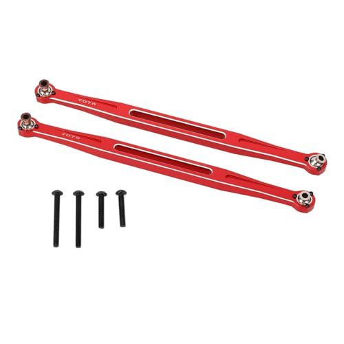 Culnflun Aluminum Alloy Toe Links Durability Front Steering Rod RC Car Replacement for 1/6 8S (Red) von Culnflun