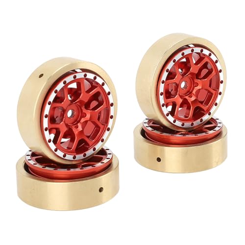 Culnflun Aluminum Alloy Wheel Hub Counterweight Assembly Enhancing Stability for HOBBYPLUS 1/18 4WD CP18P RC Car Red von Culnflun
